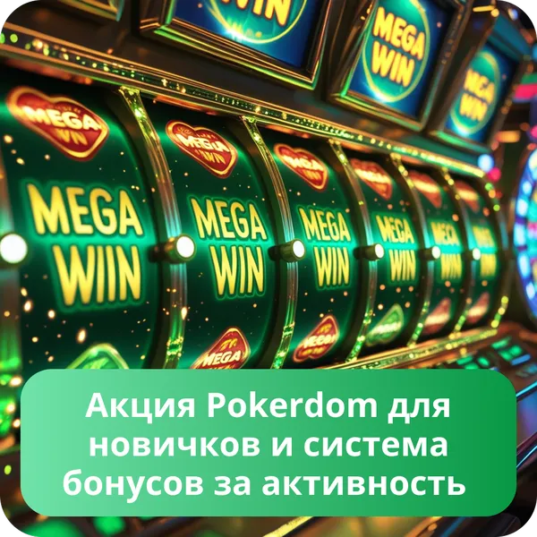 Акция Pokerdom для новичков и система бонусов за активность
